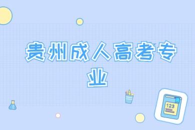 贵州省成人高考可以报考哪些专业