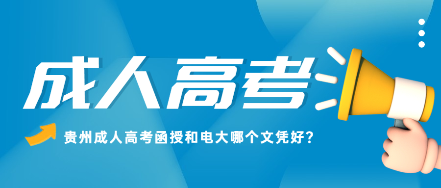 贵州省成人高考函授和电大哪个文凭好?