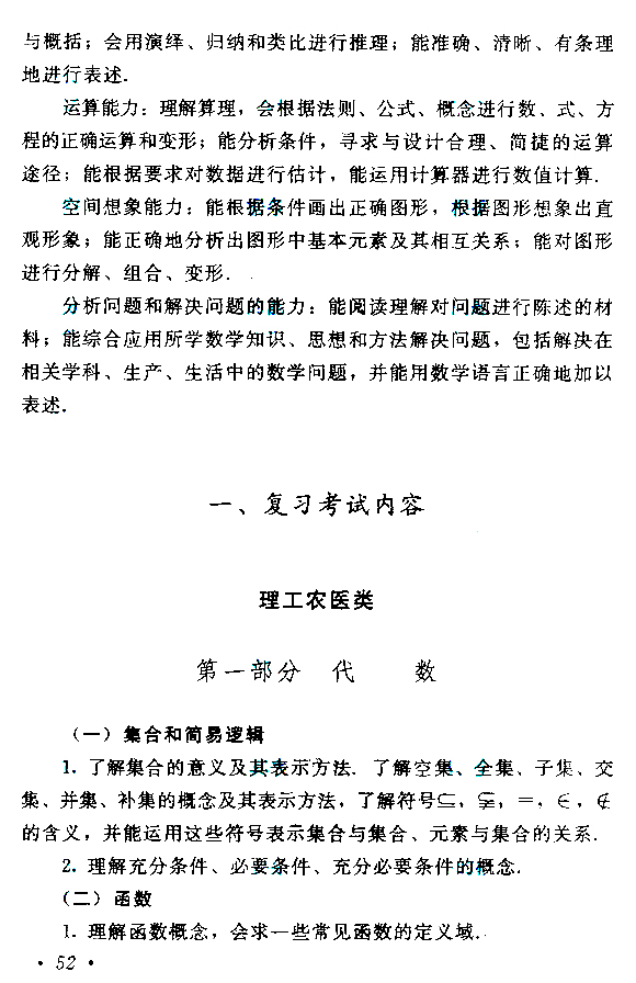 2019年贵州成人高考高起点数学考试大纲(图2)